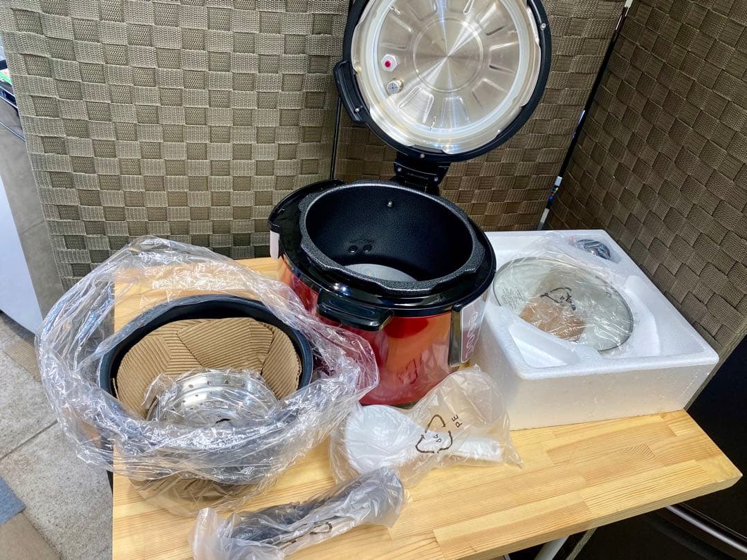 未使用 ワンダーシェフ 電気圧力鍋 マイコン OEDA30 3.0L 赤