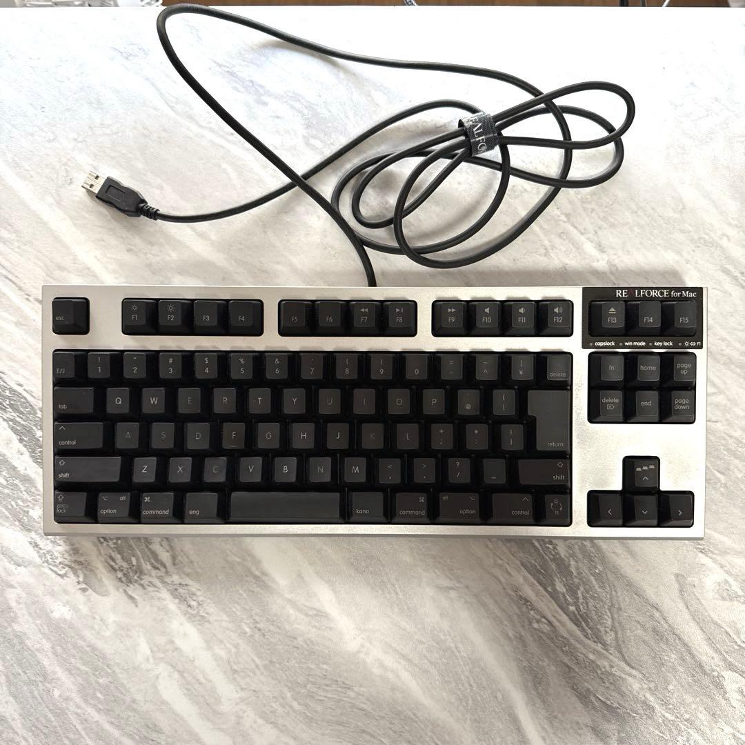 REALFORCE for Mac 静音 テンキーレス 日本語配列 45g
