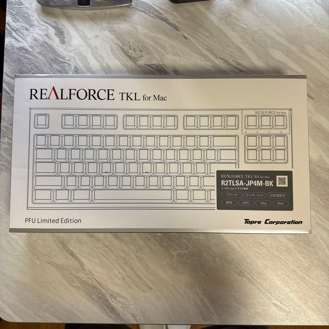 REALFORCE for Mac 静音 テンキーレス 日本語配列 45g