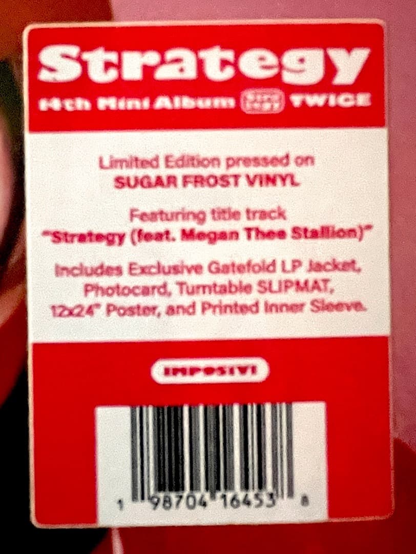 TWICE strategy レコード トレカ ポスター スリップマット 新品