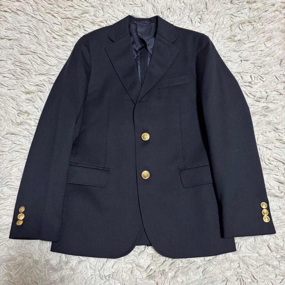 SHIPS テーラードジャケット 紺ブレ 金ボタン S 140cm相当