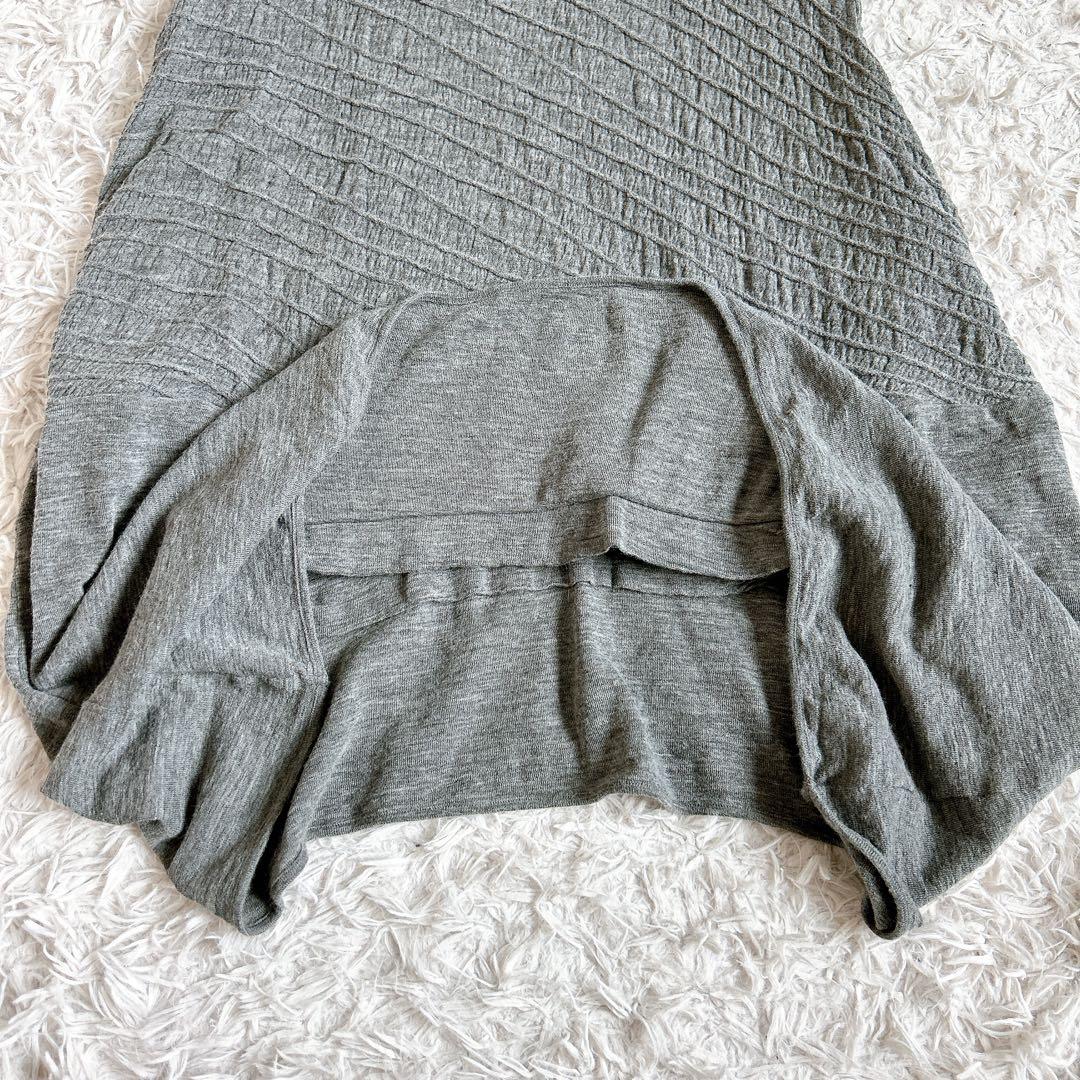 美品⁂センソユニコ⁂ロングチュニック　プルオーバー　変形襟　総柄　変形ヘム　L