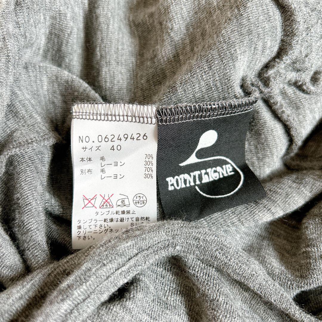 美品⁂センソユニコ⁂ロングチュニック　プルオーバー　変形襟　総柄　変形ヘム　L