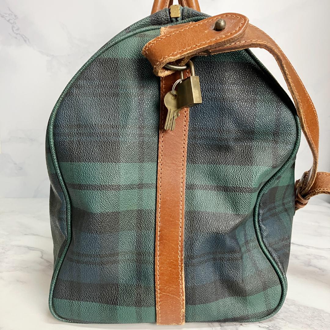 B617【2way】Polo Ralph Lauren★チェック柄ボストンバッグ