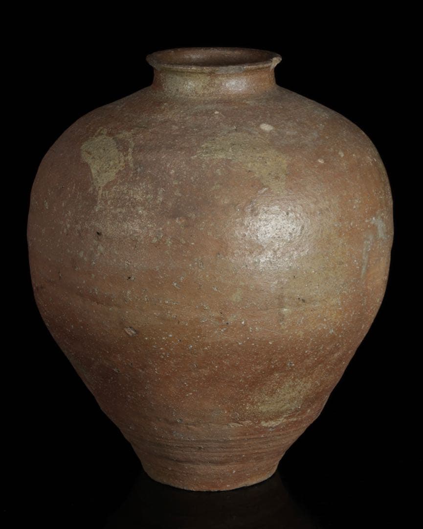 信楽焼 古信楽 大壺 高さ44.5cm 室町時代 古壷 古陶磁 古美術 骨董品