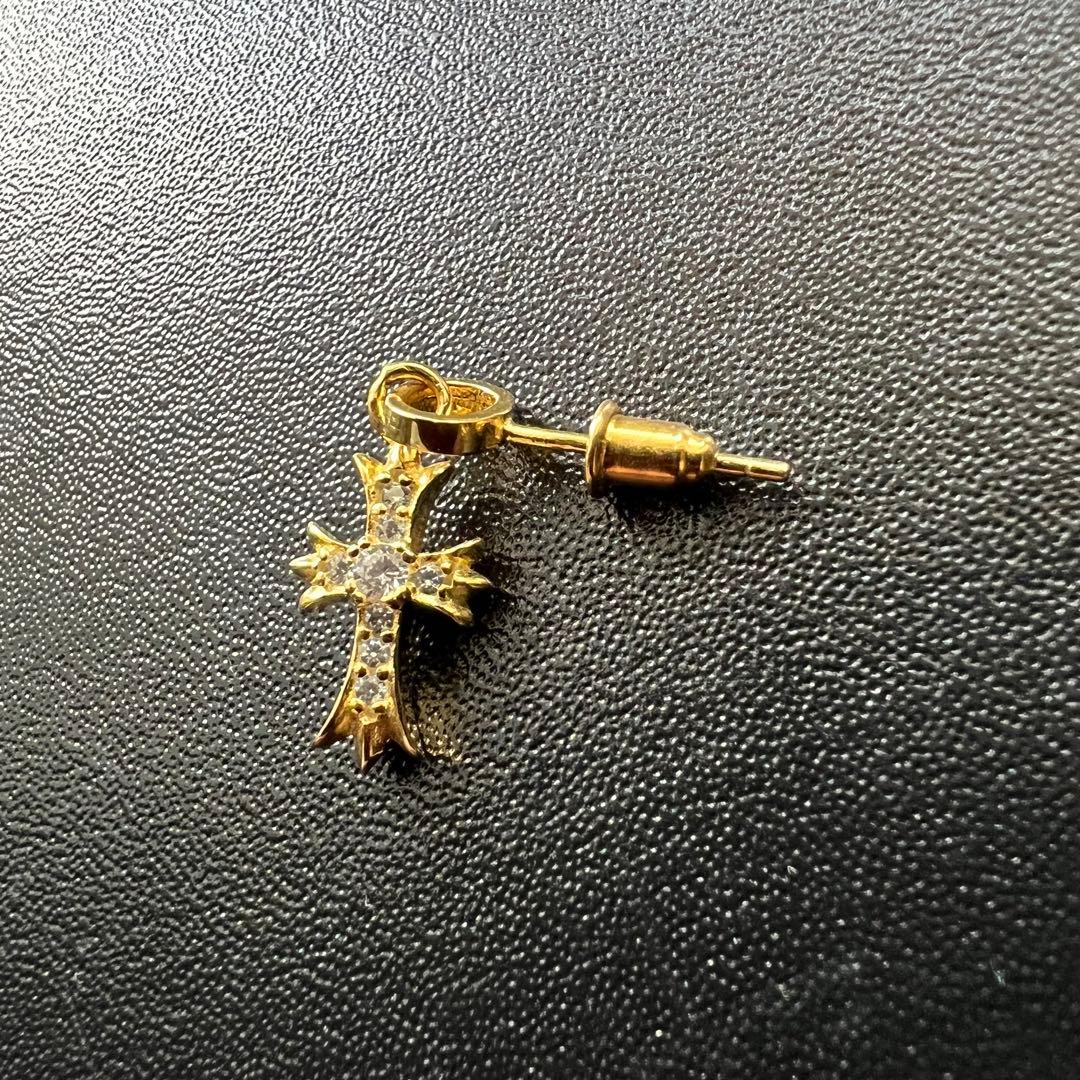 ラスト2セット☆売り切りセール☆ 22K クロス 刻印ありゴールド パヴェ