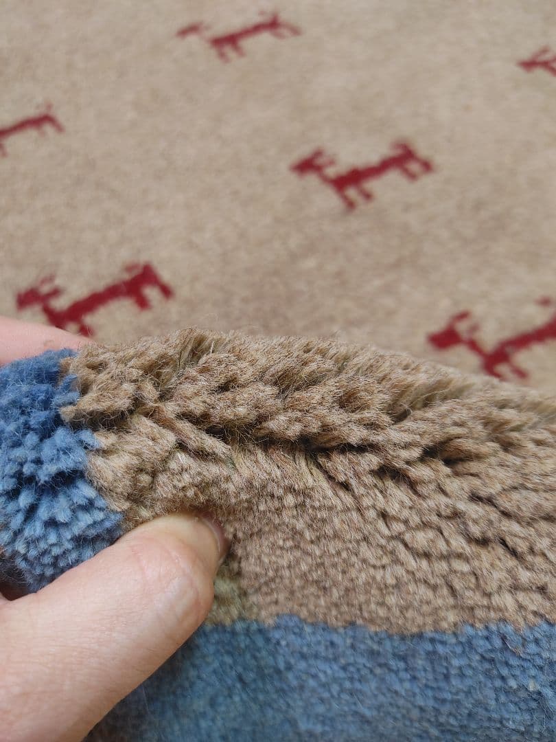 Summer SALE ペルシャ絨毯　ギャッベ　新品 85x57 cm