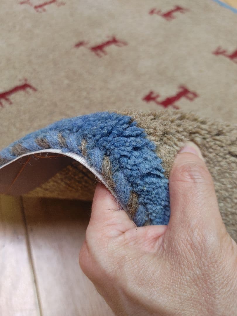 Summer SALE ペルシャ絨毯　ギャッベ　新品 85x57 cm