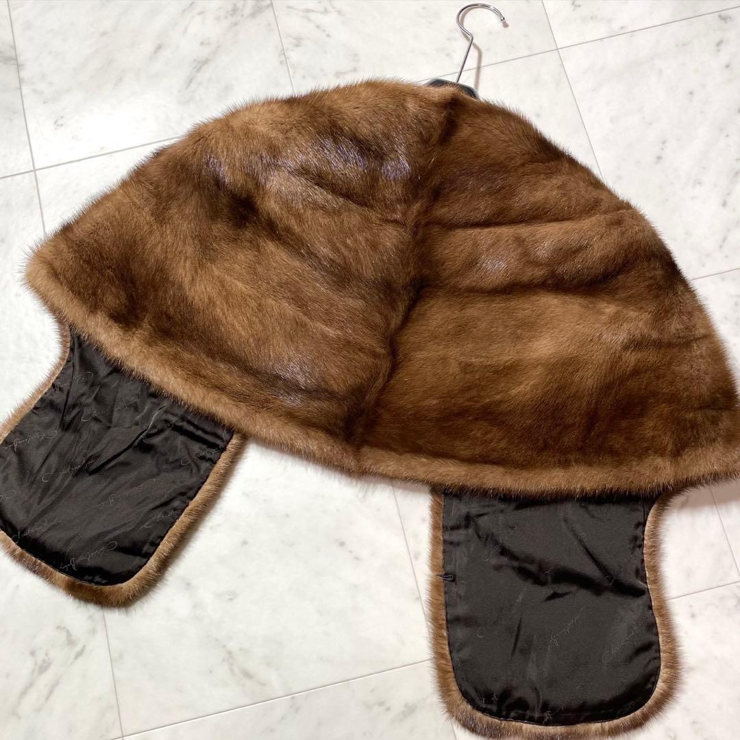 Christina Bahn✨デミバフミンク リアルファー ショール 毛並み◎