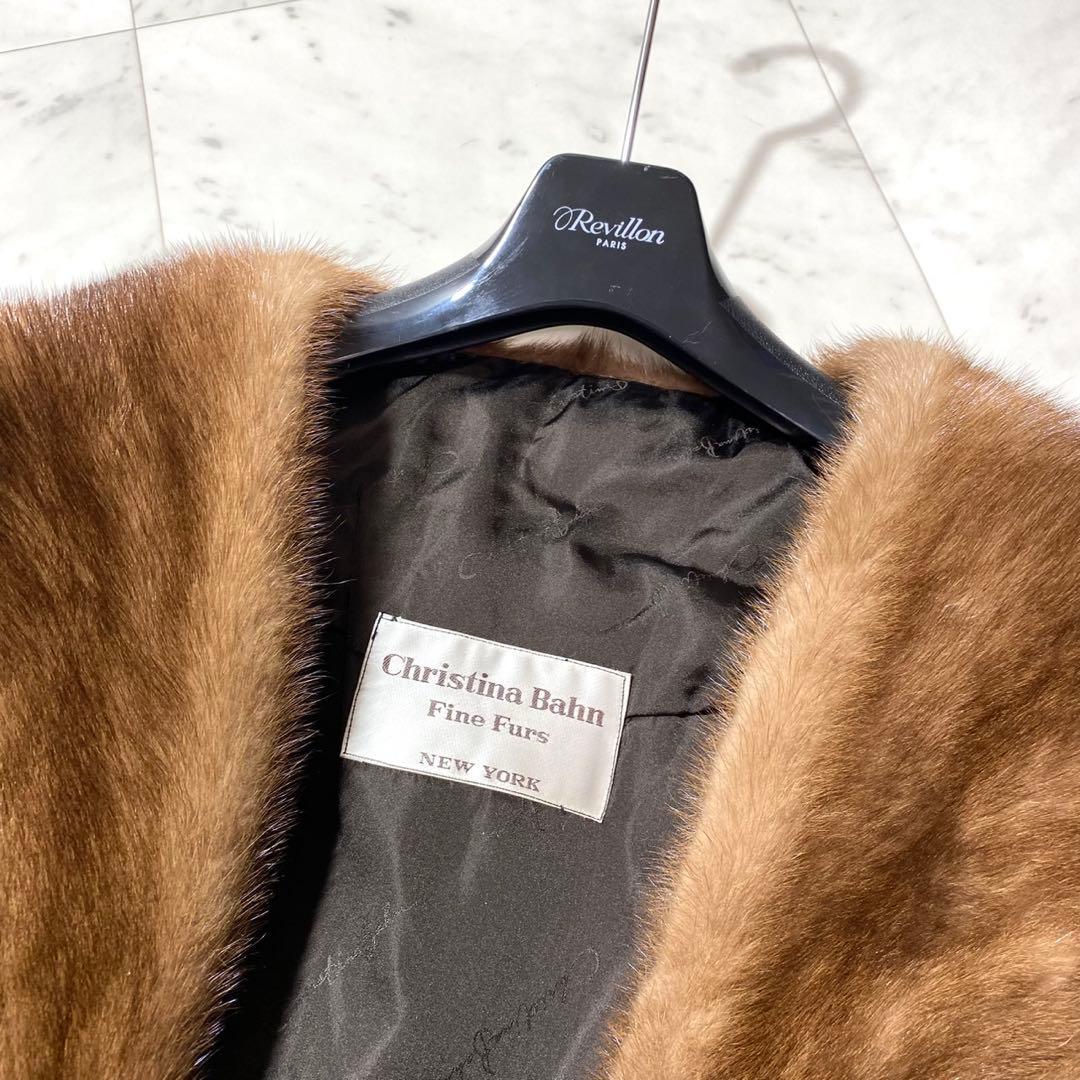 Christina Bahn✨デミバフミンク リアルファー ショール 毛並み◎