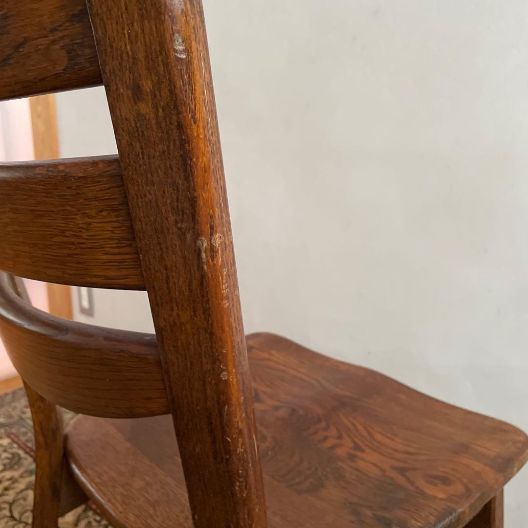 オランダ家具　ダイニングチェア　オーク材　無垢材