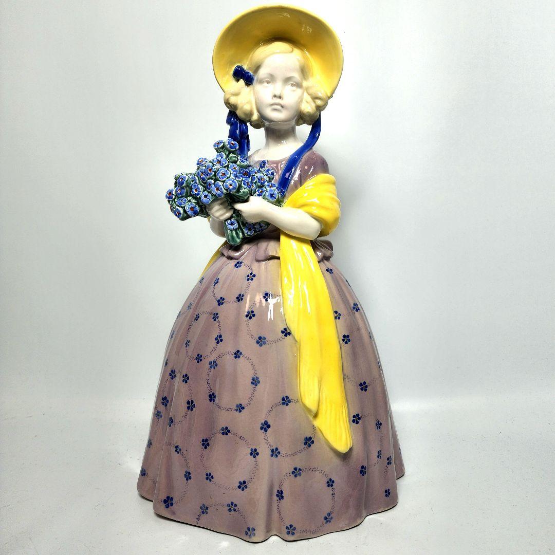 ヴィンテージ 陶磁器 人形 ゴールドシャイダー社製 高さ約40cm