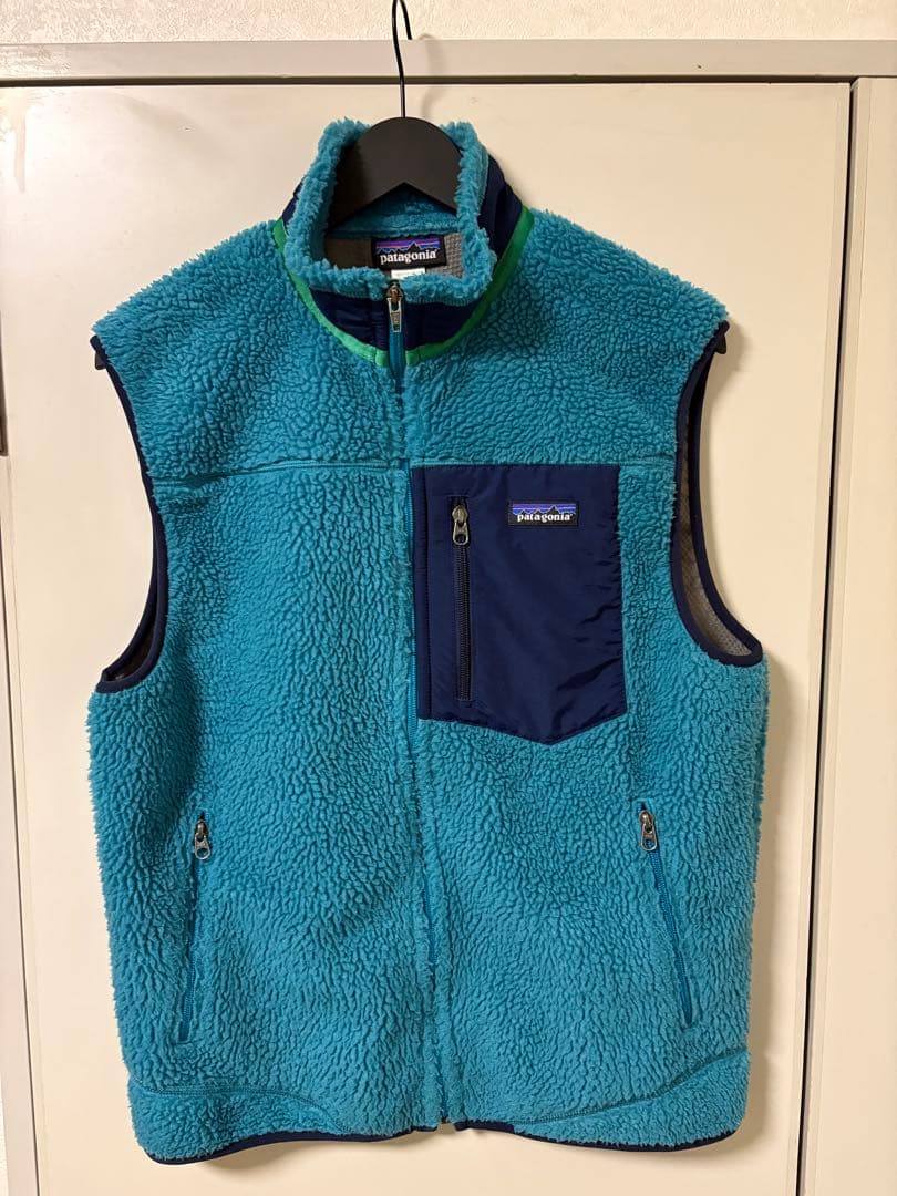 patagonia レトロxベスト M 青