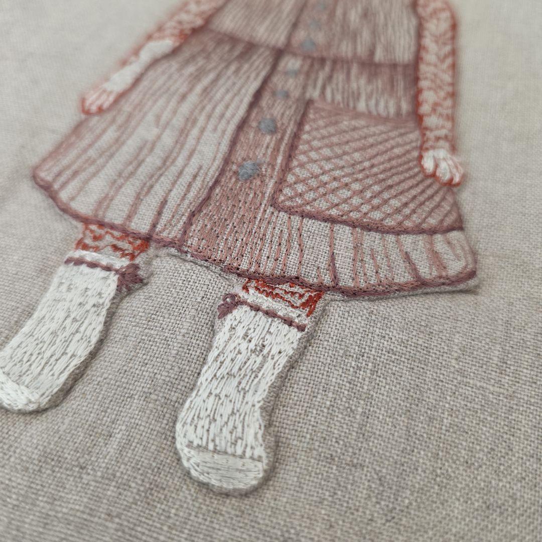 ❁ハンドメイドになります❁ リングチャーム付き　アップリケトートバッグ