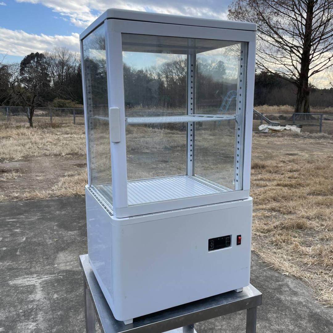 卓上型冷蔵　ショーケース　ホワイト HJR-FG60SWT 　XZ 3556