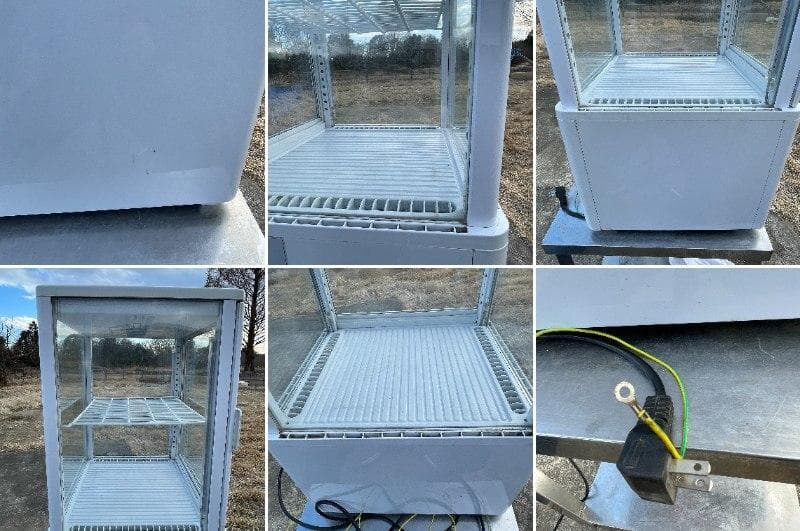 卓上型冷蔵　ショーケース　ホワイト HJR-FG60SWT 　XZ 3556