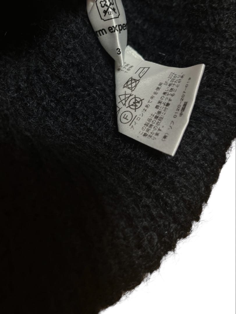 ユニフォームエクスペリメント　モヘア　ニットセーター　ブラック　メンズ　Ｌ相当