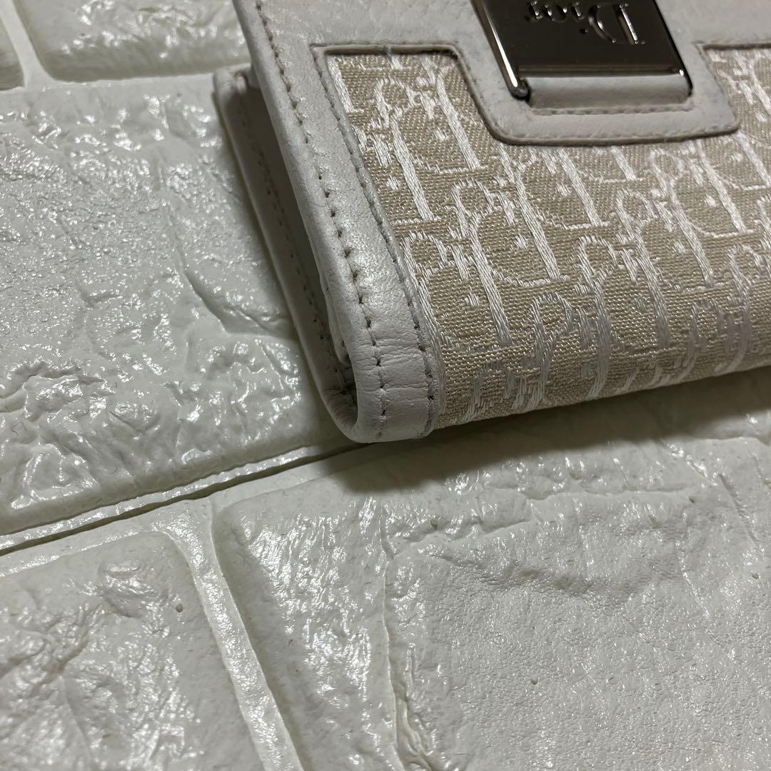 DIOR 名刺入れ　カードケース　ホワイト　プレートロゴ