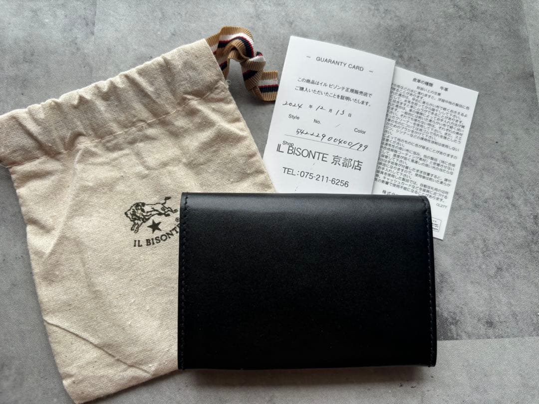 新品　イルビゾンテ　カードケース　名刺入れ　ブラック