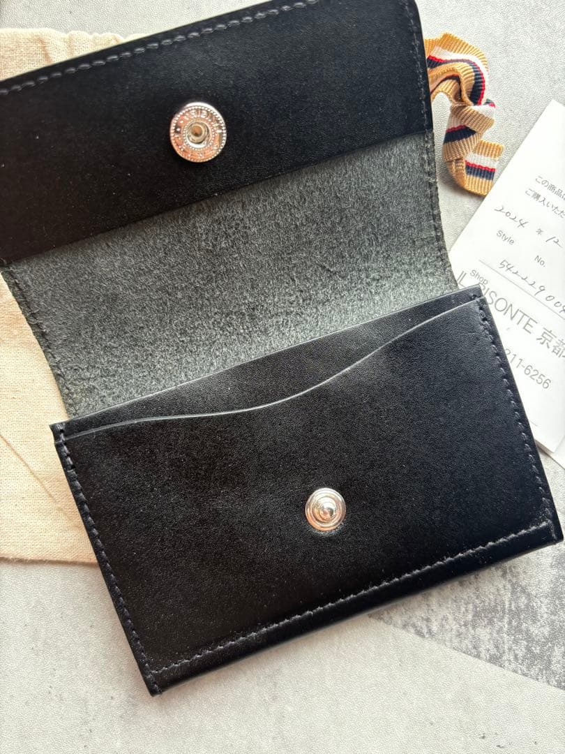 新品　イルビゾンテ　カードケース　名刺入れ　ブラック