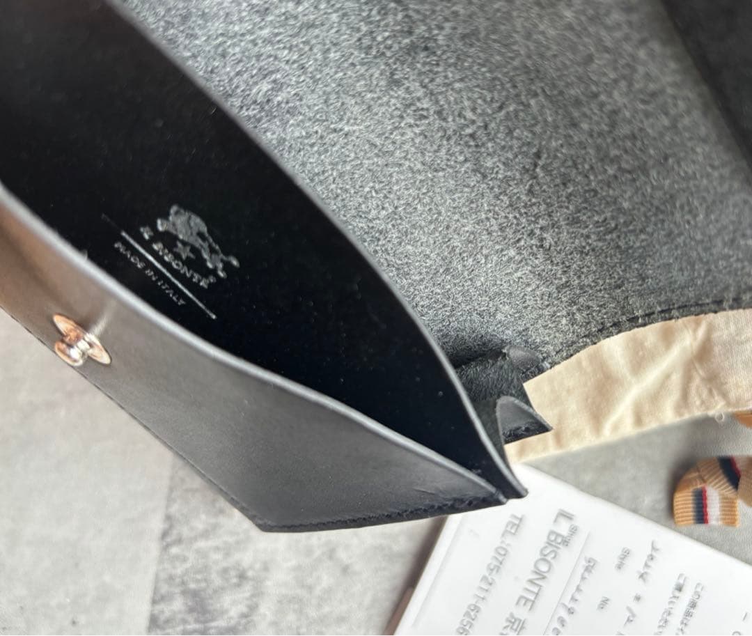 新品　イルビゾンテ　カードケース　名刺入れ　ブラック