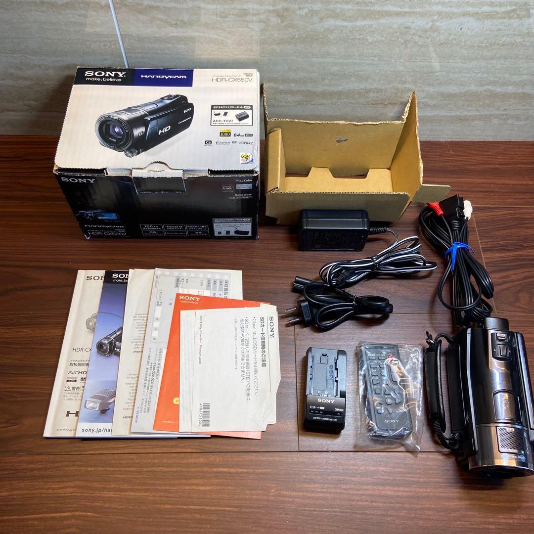 SONY HDR-CX550V ビデオカメラ ほぼ新品 4296