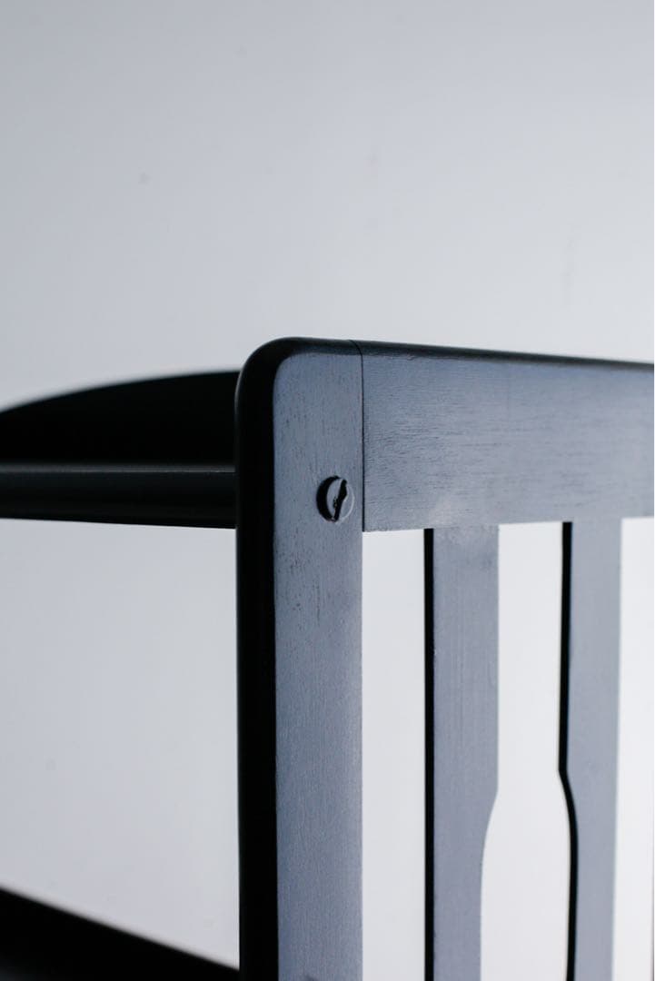 黒塗り　本棚　収納棚　飾り棚　ブックシェルフ　キャビネット　アンティーク　古家具