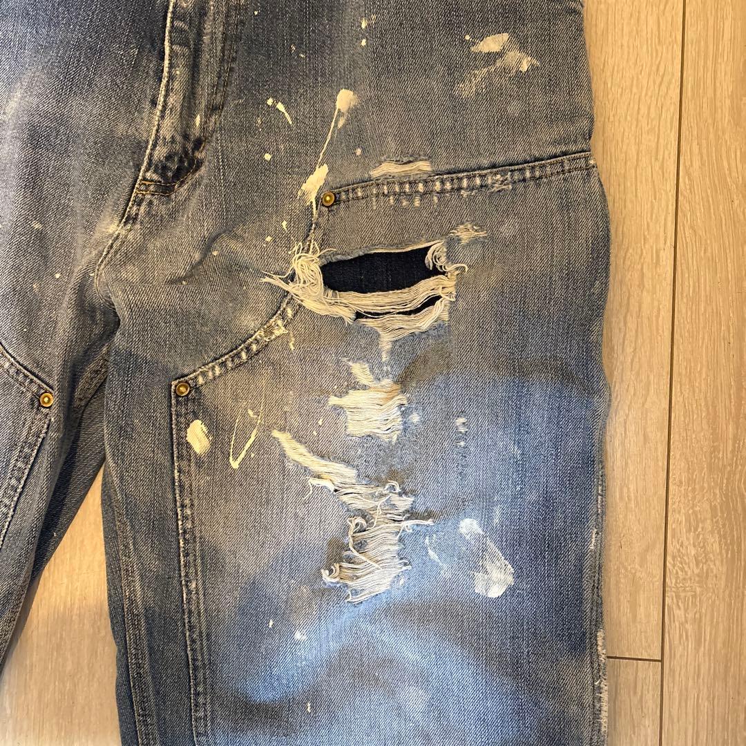 カーハントダブルニーペインタージーンズW36