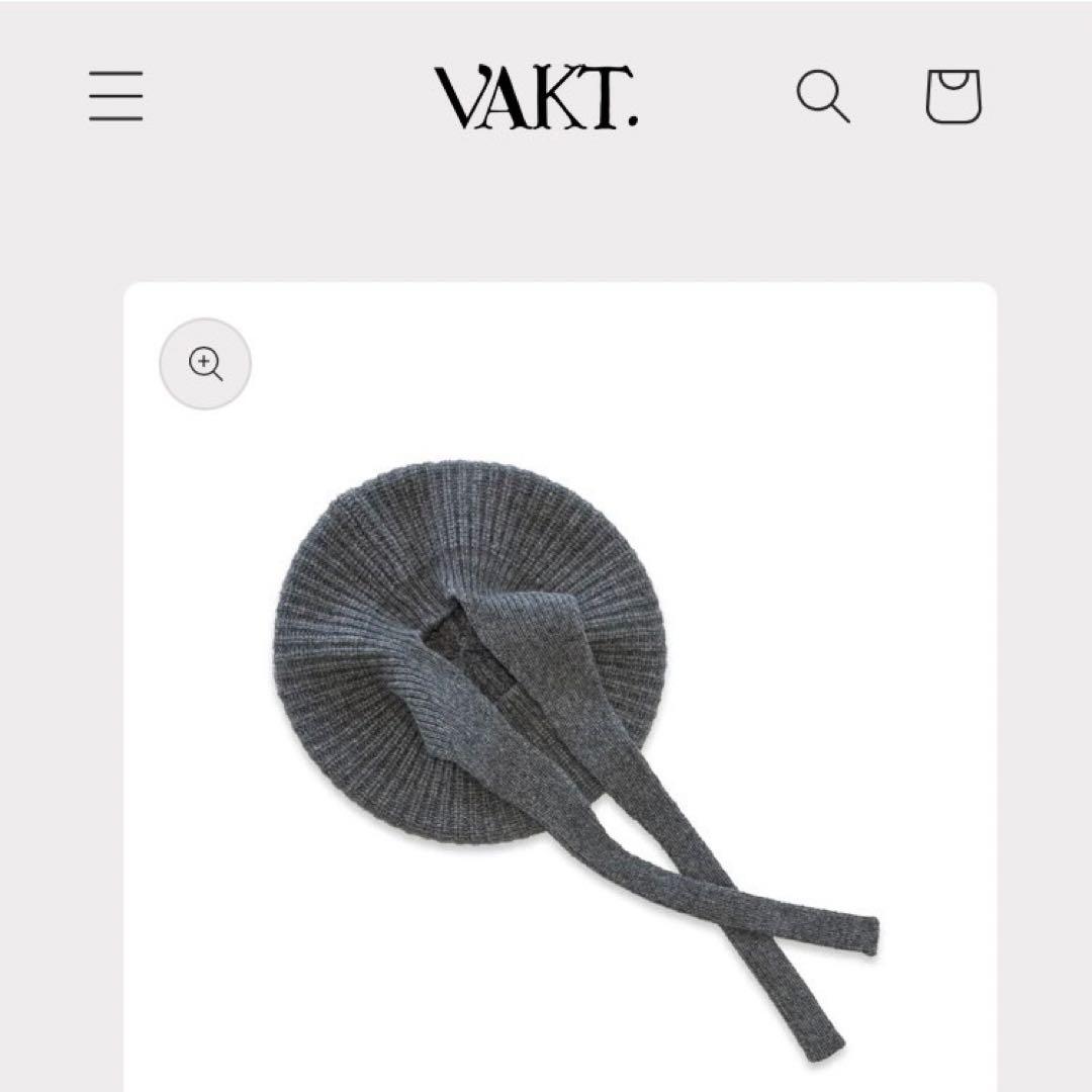 VAKT. バクト ベレー帽 ニット帽 ウール グレー 新品 完売 百々千晴