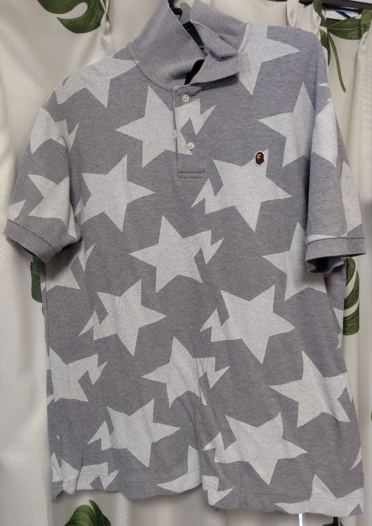 A BATHING APE 星柄ポロシャツスター