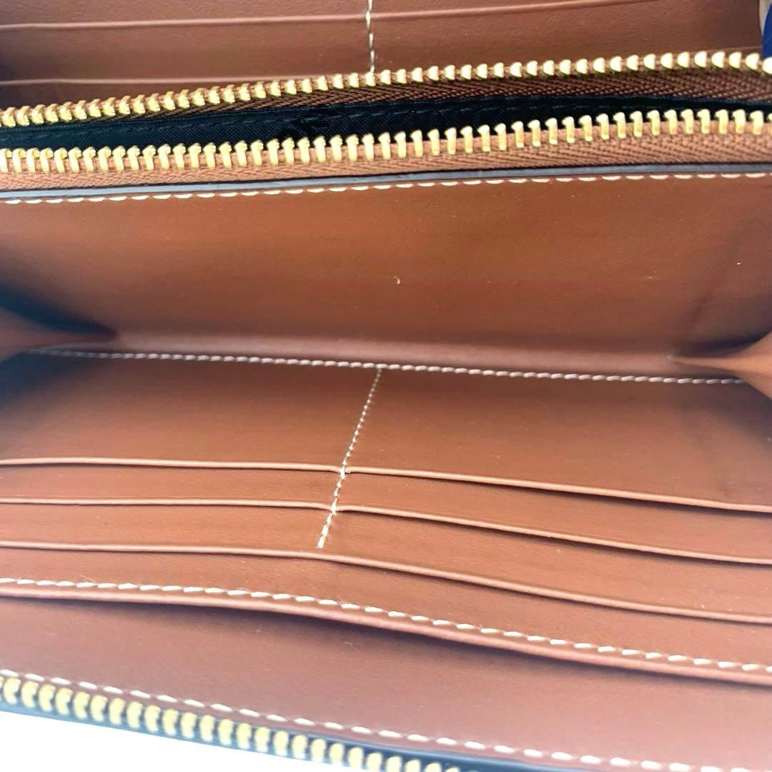 BURBERRY バーバリー ホースフェリープリント ラウンドジップ長財布