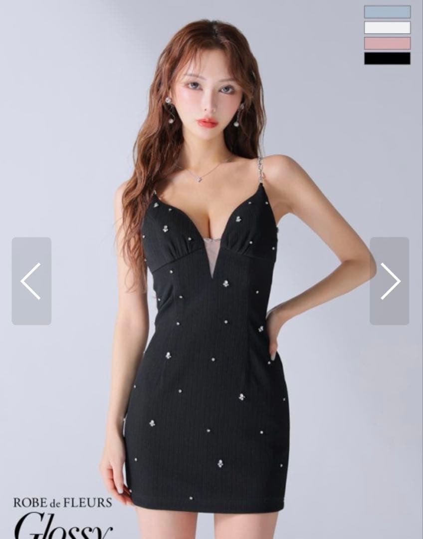 シュガードレス　ROBE de FLEURS ブラック