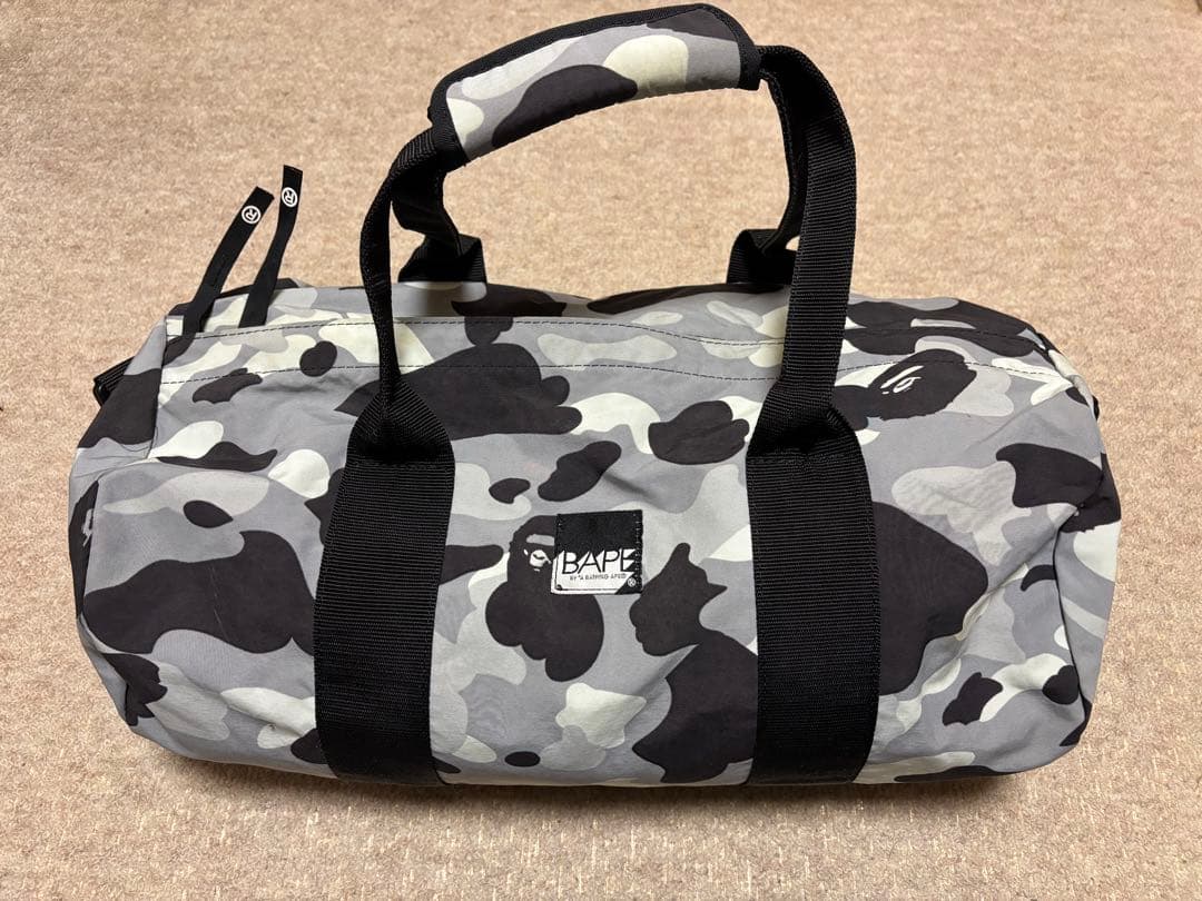 A BATHING APE SMALL PACK カモドラムバッグ　ショルダー