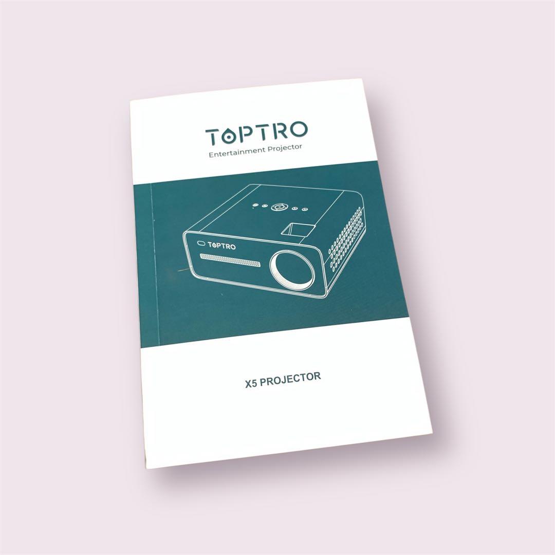プロジェクター TOPTRO 1080P VIDEO PROJECTOR Model X5
