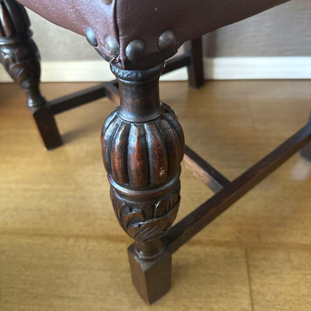 イギリス　【アンティーク】　ダイニングチェア