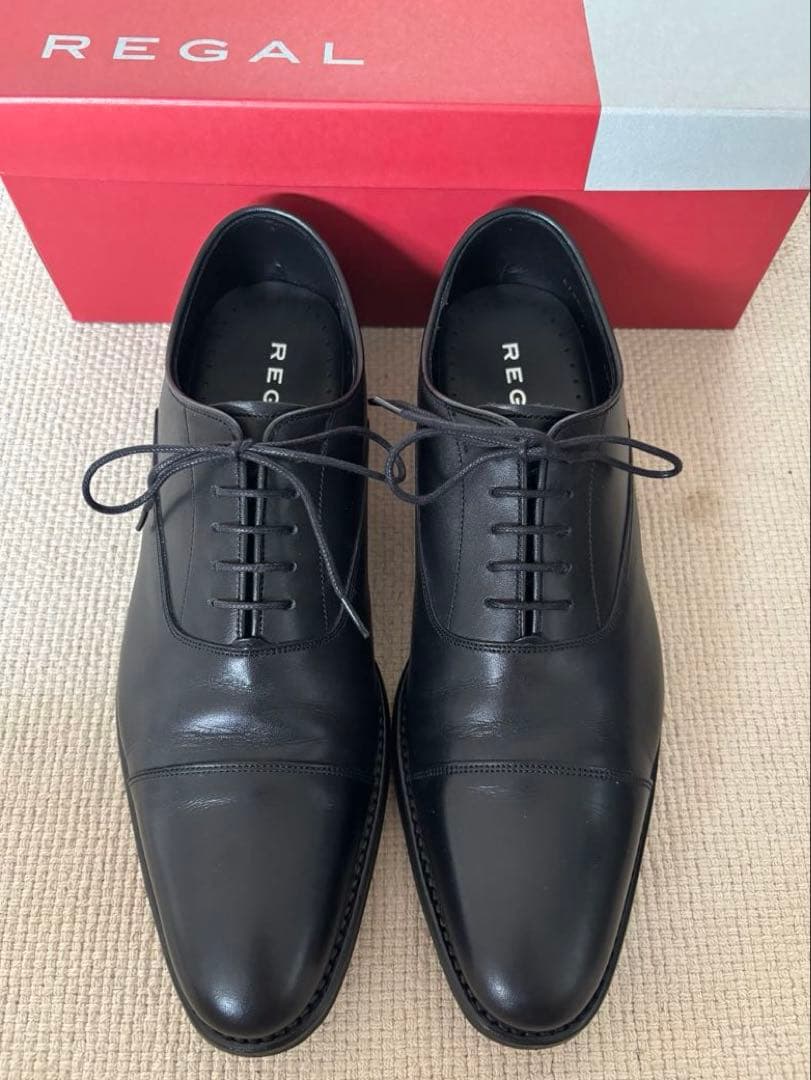 ☆2回使用箱付き☆ REGAL ストレートチップ　ビジネスシューズ