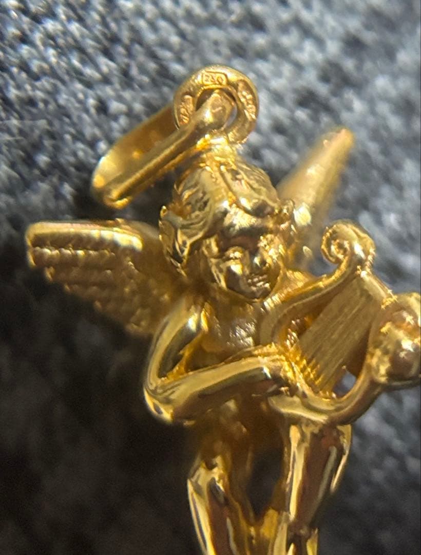 ☻*様 k18 の天使のペンダントトップ　エンジェル　美品