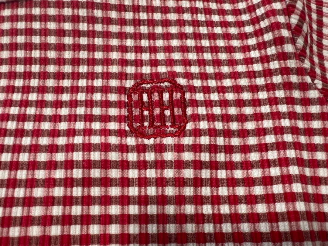 【未着用・タグ付き】house on the hill ギンガム半袖Tシャツ