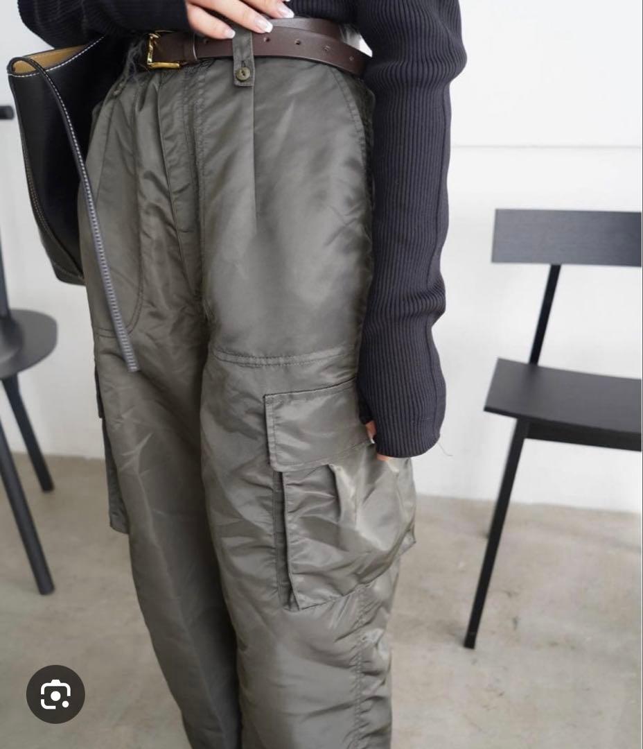 etre tokyo ベルテッドヘムカーゴパンツ