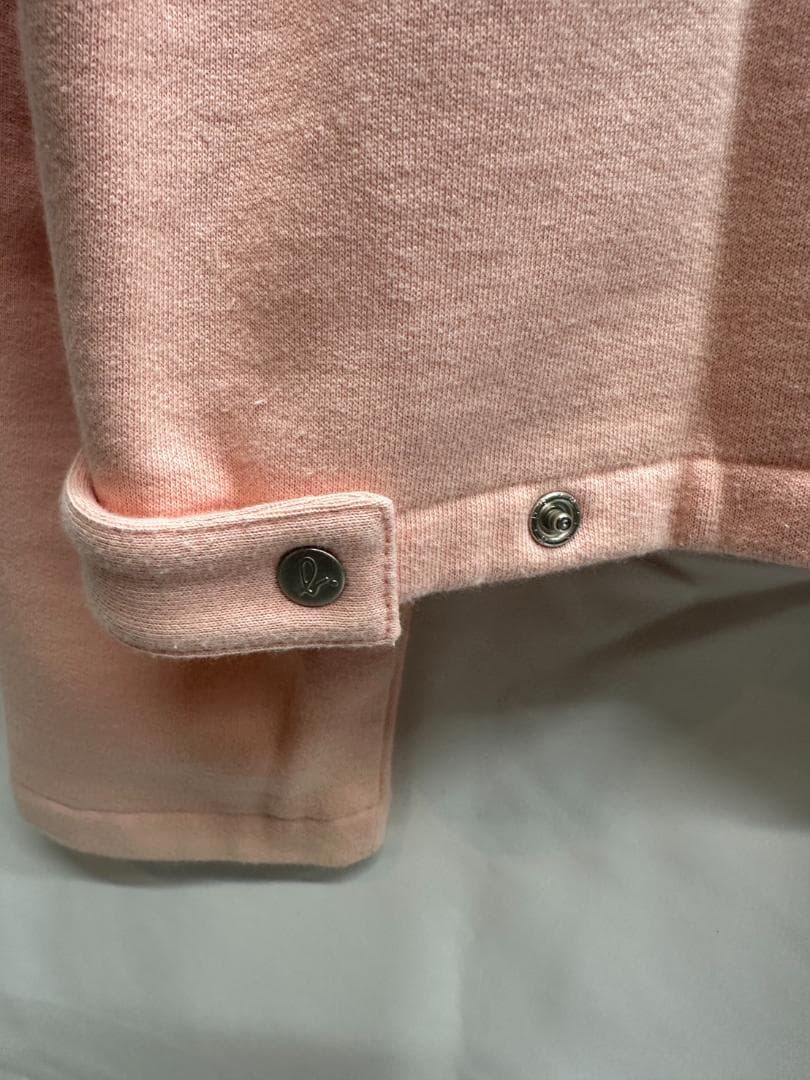 agnès b. アニエスベー スウェットカーディガン プレッション ピンク