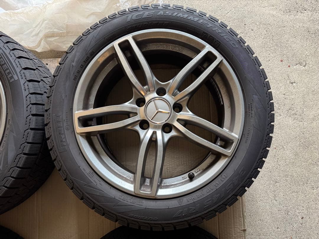 ピレリスタッドレス & SPORTECHNICアルミ4本セットW212 Eクラス