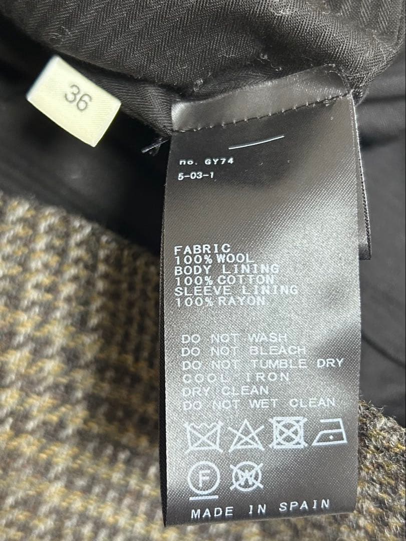 【Deuxieme classe】MASSCOB CHECK JACKET