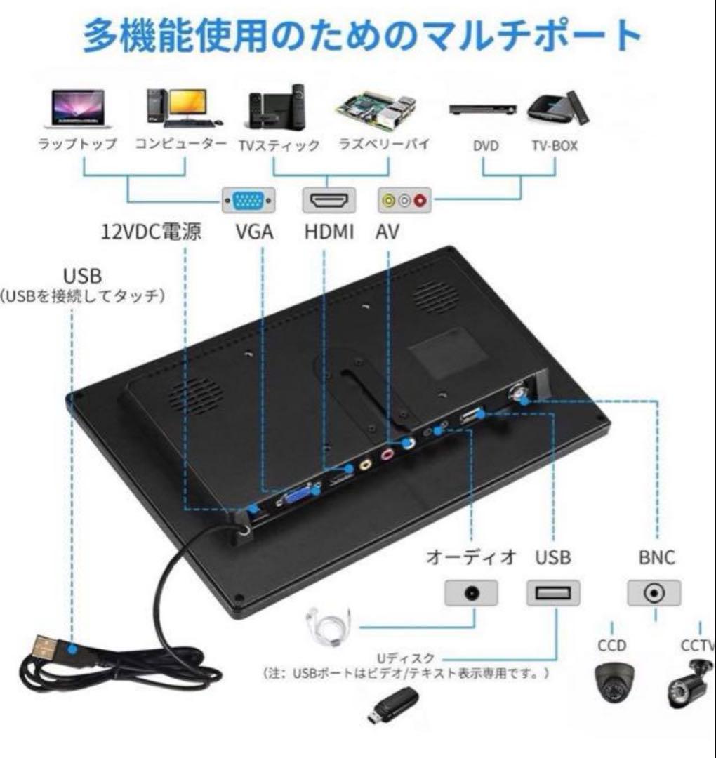 新品！10.1インチモニター液晶小型モニター1280X800 IPS 全視野！