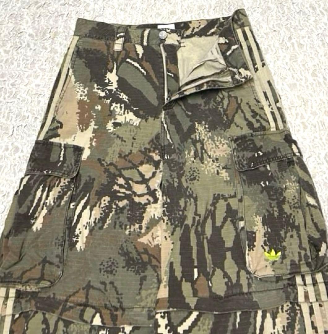 【正規品】美品 即完売 adidas ジップオフカーゴパンツ 迷彩 マルチカモ