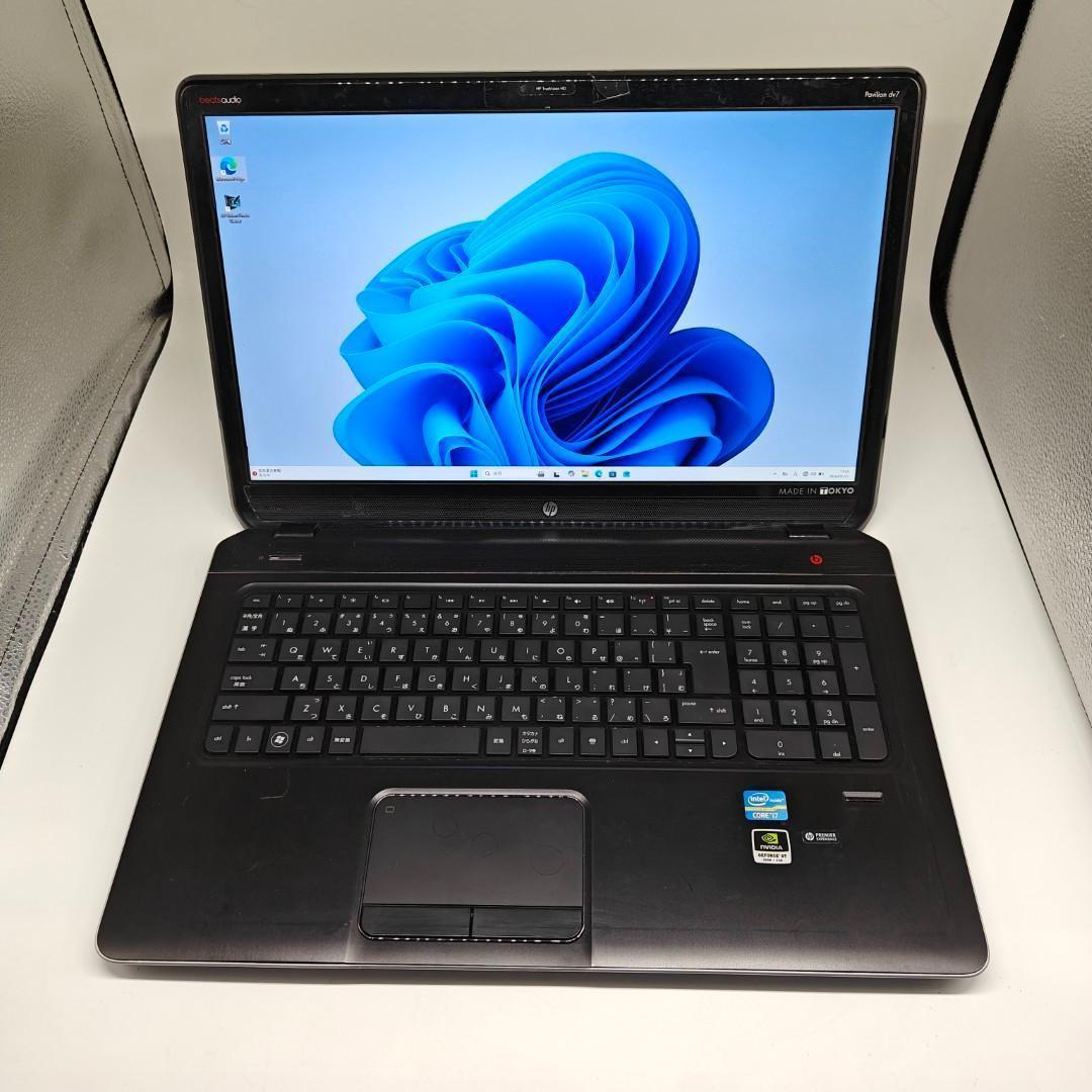 【HP】高速i7 SSD512GB 16GB オフィス付き 大型 ノートPC