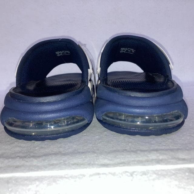 エアモアアップテンポ スライド ネイビー ホワイト レッド 33cm 箱付き