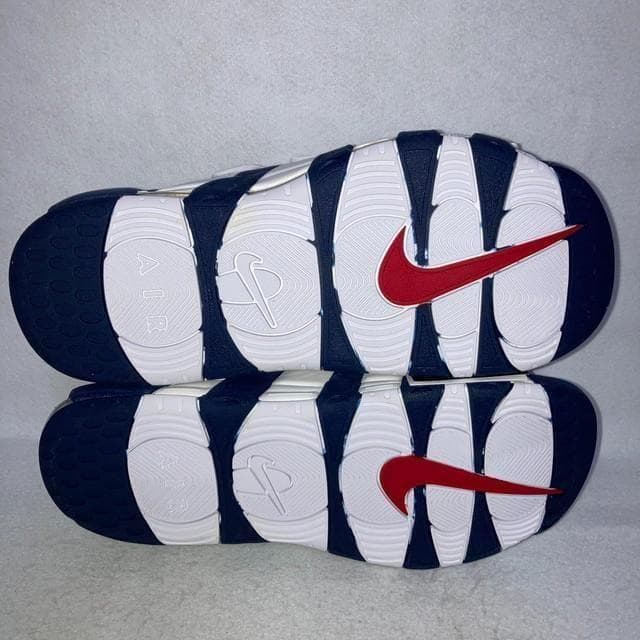 エアモアアップテンポ スライド ネイビー ホワイト レッド 33cm 箱付き