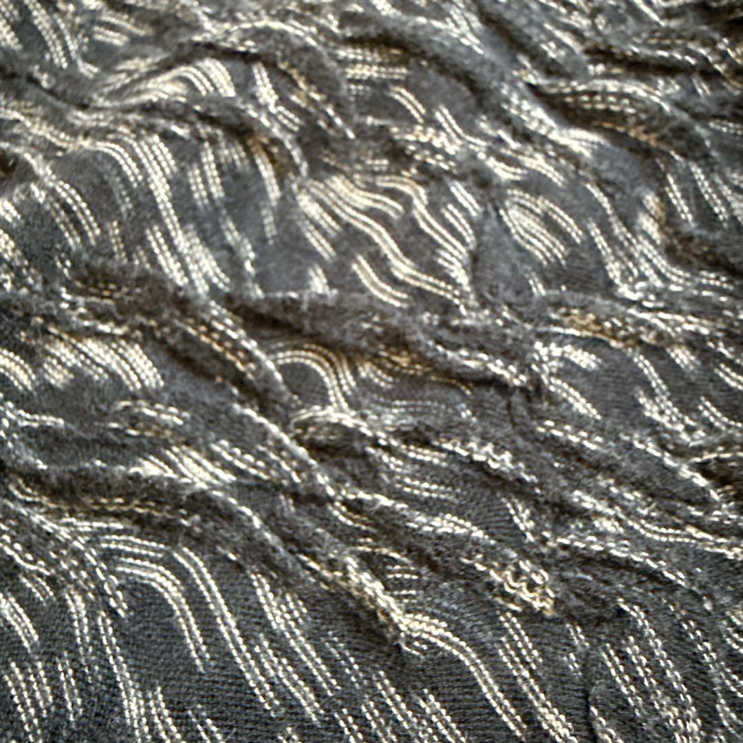 ヨーガンレール　ニットワンピース　ジャガード　モックネック　ブラック　サイズM