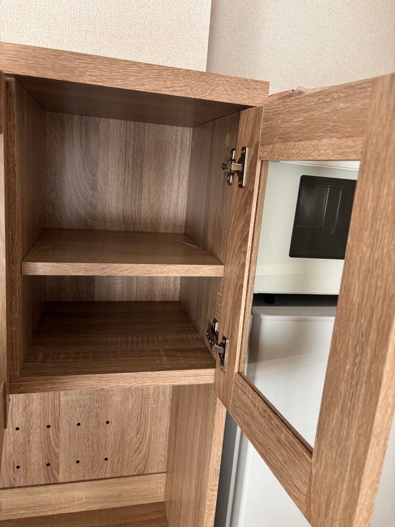 LOWYA スリムキッチン収納　食器棚　レンジ台収納棚ラック　1年使用