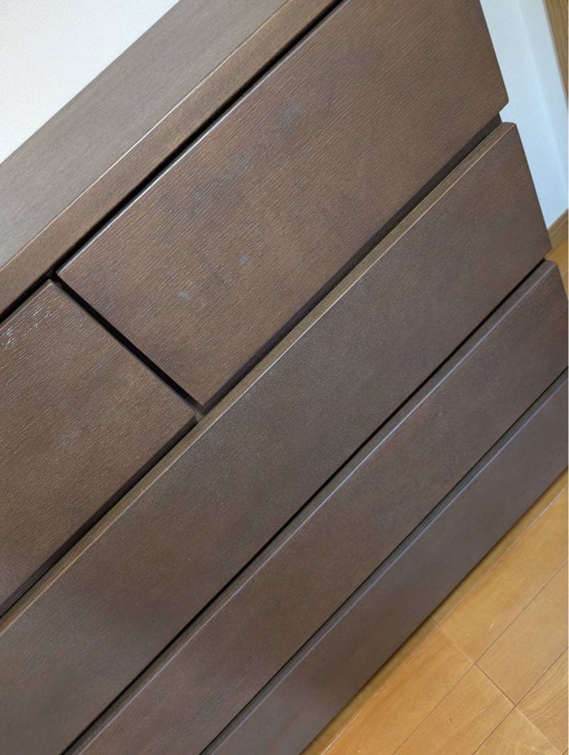 ■送料込■無印 MUJI 木製4段 チェスト 収納 ブラウン たんす 衣類収納